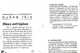 Oleos entrópicos.  [artículo]