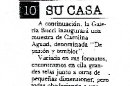 Su casa.  [artículo]