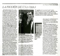 La ficción de una obra  [artículo] Pedro Gandolfo.