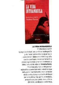 La vida intranquila.  [artículo]