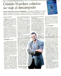 Cristián Warnken culmina su viaje al descampado  [artículo] María Teresa Cárdenas M.