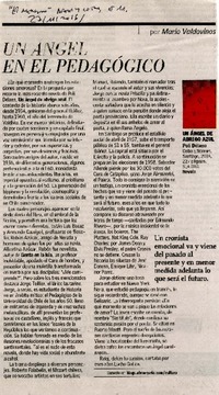 Un ángel en el pedagógico  [artículo]