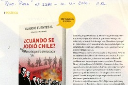 ¿Cuándo se jodio Chile? memorias para la democracía [artículo] :