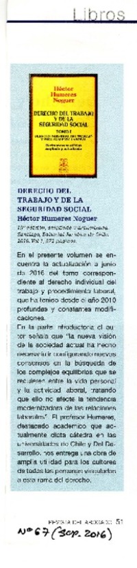 Derecho del trabajo y de la seguridad social  [artículo]