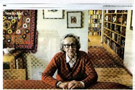 "El progresismo tiene ese defecto: cree que la actualidad es superior al pasado"  [artículo] [por] Aldo Perán.