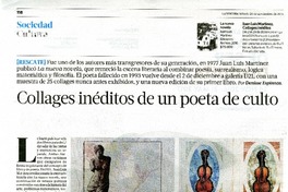 Collages inéditos de un poeta de culto  [artículo]