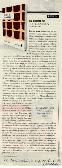 El libro de los bolsillos  [artículo] Rodrigo Pinto.