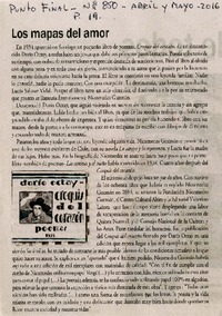 Los mapas del amor  [artículo]