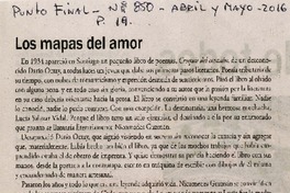 Los mapas del amor  [artículo]
