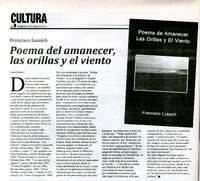 Poema del amanecer, las orillas y el viento  [artículo] Isabel Gómez.