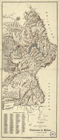 Plano de la rejión cordillerana de las provincias de Malleco i Cautín.