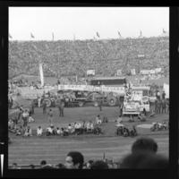 Estadio Nacional con Fidel Castro