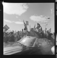 [Presidente de la República] Salvador Allende Gossens con Fidel Castro