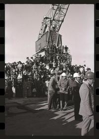 [Multitudinario apoyo al Presidente Allende] : Nave Sierra Maestra en Talcahuano