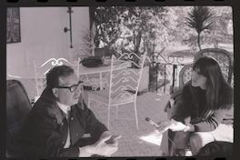 Salvador Allende en Tomás Moro con periodistas
