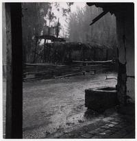 Camino a Constitución en día de lluvia