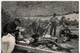 Arrieros de ovejas en zona de Mano Negra