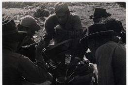 Obreros del maíz en hacienda Hospital
