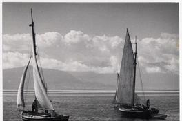 Lanchas chilotas cerca de Puerto Montt