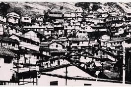 Favela en Río de Janeiro en alto contraste