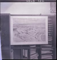 [Cuadro que representa un muelle minero]