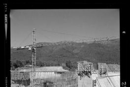 [Río Polcura; vista de las obras de construcción de la bocatoma Polcura]