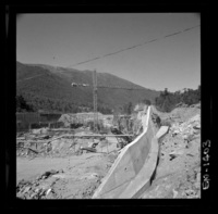 [Río Polcura; vista de las obras de construcción de la bocatoma Polcura]