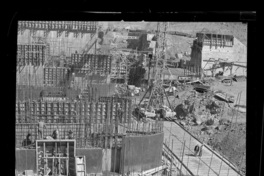 [Río Polcura; vista de las obras de construcción de la bocatoma Polcura]