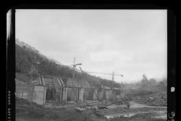 [Río Polcura; vista de las obras de construcción de la bocatoma Polcura]