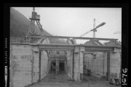 [Río Polcura; vista de las obras de construcción de la bocatoma Polcura]