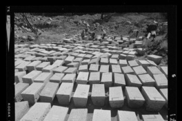 [Río Polcura; vista de las obras de construcción de la bocatoma Polcura, en su última etapa]