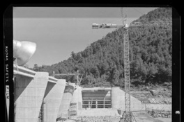 [Río Polcura; vista de las obras de construcción de la bocatoma Polcura, en su última etapa]