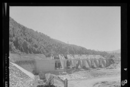 [Río Polcura; vista de las obras de construcción de la bocatoma Polcura, en su última etapa]