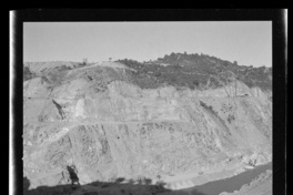 [Panorámica de las obras de construcción de la Central Hidroeléctrica Rapel]