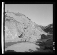 [Panorámica de las obras de construcción de la Central Hidroeléctrica Rapel]