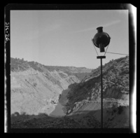 [Panorámica de las obras de construcción de la Central Hidroeléctrica Rapel]