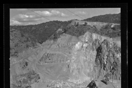[Panorámica de las obras de construcción de la Central Hidroeléctrica Rapel]