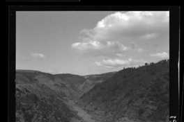 [Panorámica de las obras de construcción de la Central Hidroeléctrica Rapel]