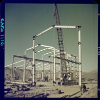 [Construcción de estructura metálica en la Mina de Hierro El Algarrobo]