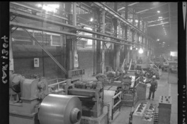 [Vista de las instalaciones para el proceso de laminación en la Acería]