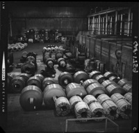 [Bobinas de acero producidas en las instalaciones de la acería]