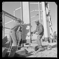 [Construcción de la maestranza del mineral de hierro "El Algarrobo"]