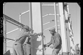 [Construcción de la maestranza del mineral de hierro "El Algarrobo"]