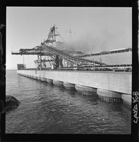 [Vista del puerto de embarque para los minerales del yacimiento "El Algarrobo"]