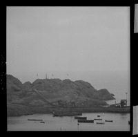 [Faja transportadora de minerales en el puerto de embarque]