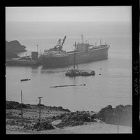 [Vista del puerto de embarque para los minerales del yacimiento "El Algarrobo"]