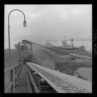 [Vista del puerto de embarque para los minerales del yacimiento "El Algarrobo"]