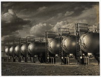 Tierra del Fuego: estanques para gas licuado de petróleo en Manantiales