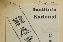 Rafaga Instituto Nacional.