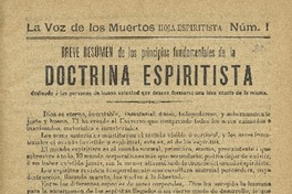 La Voz de los muertos : hoja espiritista.